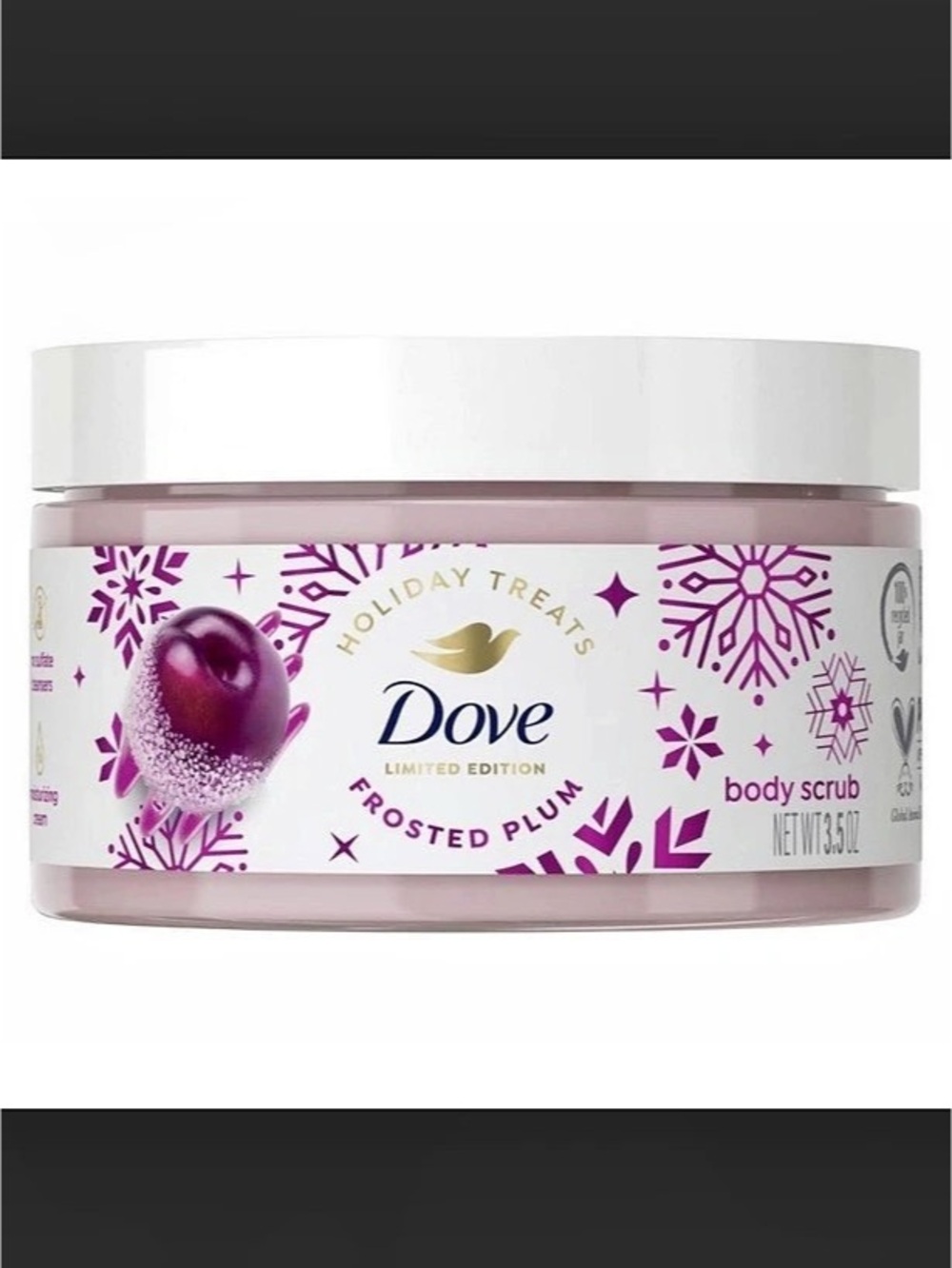 ⚠️ 5/25: Dove Limited Edition Holiday Treat Mini Body Scrub - Frosted Plum Berry